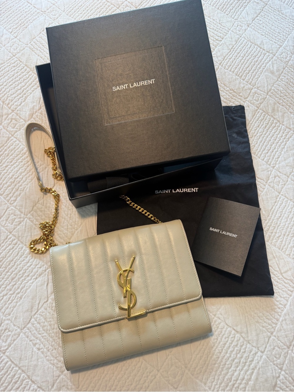 Saint Laurent YSL Vicky Wallet on Chain